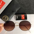 Ray Ban Rb3612D Round Sunglasses Black Gold Frame Brown Lenses