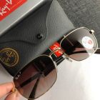 Ray Ban Rb3684 Rectangular Sunglasses Gold Frame Polarized Brown Lenses