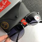 Ray Ban Rb3684 Rectangular Sunglasses Silver Frame Polarized Blue Lenses