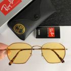 Ray Ban Rb3694 Jim Square Sunglasses Gold Frame Yellow Lens