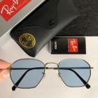 Ray Ban Rb3694 Jim Square Sunglasses Silver Frame Blue Lens