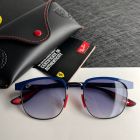 Ray Ban RB3698M Scuderia Ferrari Collection Sunglasses Blue Frame Gradient Blue Lenses