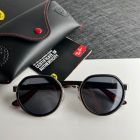 Ray Ban Rb3703m Scuderia Ferrari Collection Sunglasses Black Frame Dark Gray Lens