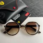 Ray Ban Rb3703m Scuderia Ferrari Collection Sunglasses Havana Gold Frame Brown Lens