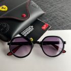 Ray Ban Rb3703m Scuderia Ferrari Collection Sunglasses Black Frame Gradient Purple Lens