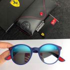 Ray Ban Rb4296m Scuderia Ferrari Collection Sunglasses Blue Frame Mirror Blue Lens
