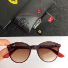 Ray Ban Rb4296m Scuderia Ferrari Collection Sunglasses Brown Frame Gradient Brown Lens