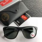 Ray Ban RB4351 Rectangular Sunglasses Matte Black Polarized Green Lenses