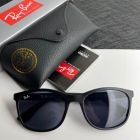 Ray Ban Rb4374 Square Sunglasses Matte Black Frame Polarized Blue Lenses