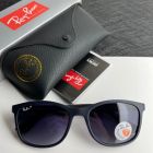 Ray Ban Rb4374 Square Sunglasses Navy Blue Frame Polarized Purple Lenses
