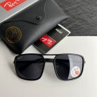 Ray Ban Rb4375 Rectangular Sunglasses Matte Black Frame Polarized Gray Lenses