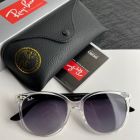 Ray Ban RB4378 Women Sunglasses Crystal Frame Dark Gray Lenses