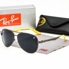 Ray Ban Scuderia Ferrari Collection RB8313m Aviator Sunglasses Yellow Frame Black Gray Lens