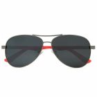 Ray Ban Scuderia Ferrari Collection Rb8313M Sunglasses Gun Gray Frame Black Gray Lens