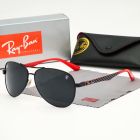 Ray Ban Scuderia Ferrari Collection RB8313m Aviator Sunglasses Black Red Frame Gray Lens