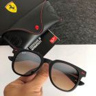 Ray Ban Scuderia Ferrari Sunglasses Matte Black Frame Brown Lens