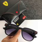 Ray Ban Scuderia Ferrari Sunglasses Matte Black Frame Purple Lens