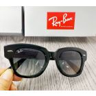 Ray Ban State Street RB2186 Sunglasses Polished Black Frame Clear Gray Lenses