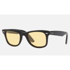 Ray Ban Wayfarer Washed Evolve - Exclusive Edition Sunglasses Yellow Photochromic Evolve Black