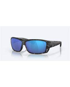 Costa Ocearch® Cat Cay Sunglasses Tiger Shark Ocearch Frame Blue Mirror Polarized Glass Lense