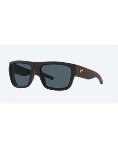 Costa Sampan Sunglasses Matte Black Ultra Frame Gray Polarized Polycarbonate Lense