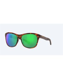 Costa Vela Sunglasses Tortoise Frame Green Mirror Polarized Polycarbonate Lense