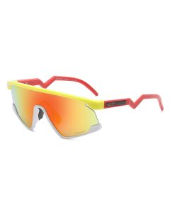 Oakley BXTR Sunglasses OO9280 Yellow Red Frame Prizm Orange Lense