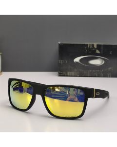 Oakley Crossrange Sunglasses Matte Black Frame Prizm Polarized Gold Lenses