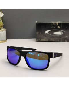 Oakley Crossrange XL Sunglasses Matte Black Frame Prizm Polarized Deep Blue Lenses