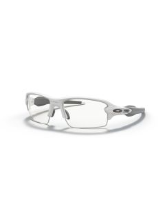 Oakley Flak 2.0 Low Bridge Fit Sunglasses Polished White Frame Clear Lens