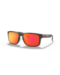 Oakley Holbrook Low Bridge Fit Sunglasses Grey Smoke Frame Prizm Ruby Lens