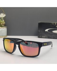 Oakley Holbrook Sunglasses Matte Black Frame Polarized Ruby Lenses