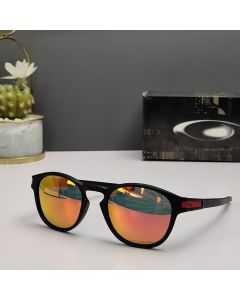 Oakley Latch Sunglasses Matte Black Frame Polarized Ruby Lenses