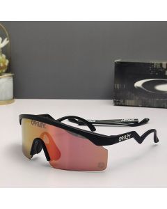 Oakley Razor Blades Sunglasses Black Frame Ruby Lenses