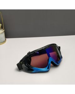 Oakley Ski Goggles Black Blue Frame Brown Lenses