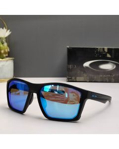 Oakley Targetline Sunglasses Matte Black Frame Prizm Polarized Deep Blue Lenses