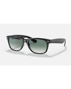 Ray Ban New Wayfarer Flash Gradient Lenses RB2132 Sunglasses Gradient + Black Frame Green Gradient Lens