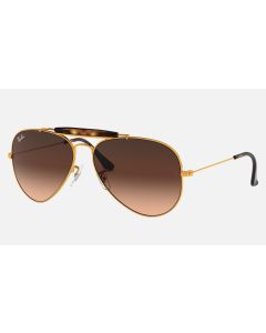 Ray Ban Outdoorsman II RB3029 Sunglasses Brown Gradient Bronze- Copper