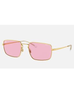 Ray Ban RB3669 Sunglasses Pink Photochromic Shiny Gold