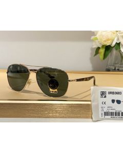 Ray Ban Rb3683 Square Sunglasses Arista Frame G-15 Green Lenses
