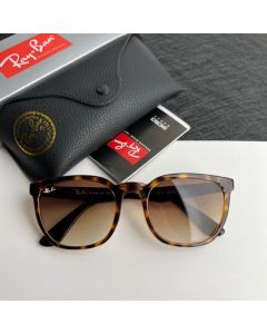 Ray Ban RB4390I Sunglasses Havana Frame Clear Brown Lenses