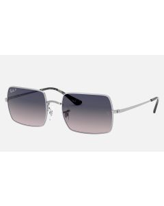 Ray Ban Rectangle RB1969 Sunglasses Purple Silver