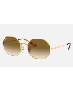 Ray Ban Roctagon RB1972 Sunglasses Light Brown Gold