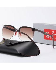 Ray Ban Scuderia Ferrari Collection Sunglasses RB4322m Coffee Frame Gradient Brown Lens